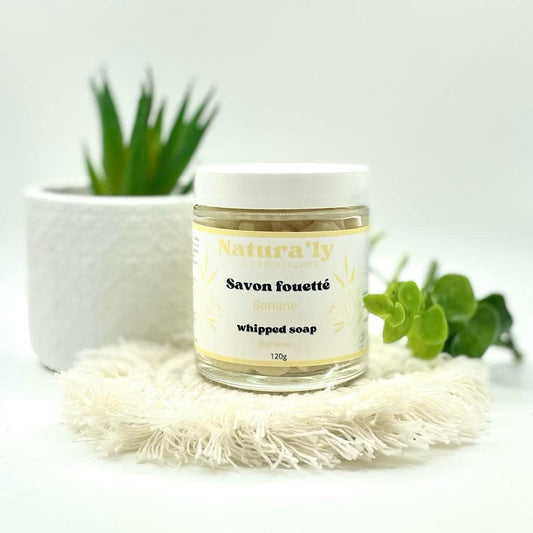 Savon fouetté banane
