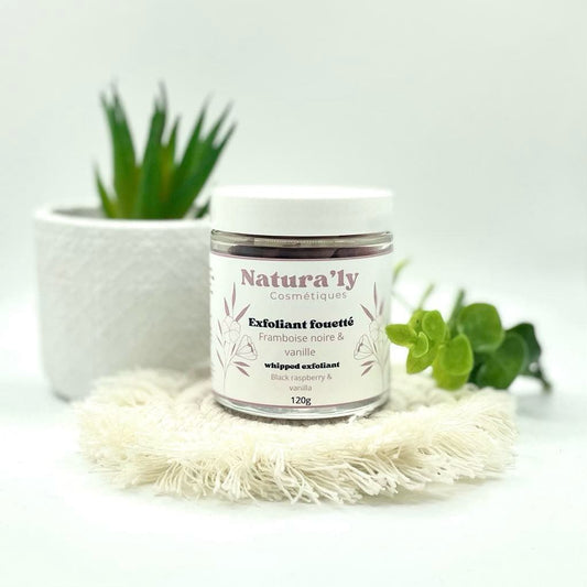 Exfoliant fouetté framboise noire & vanille