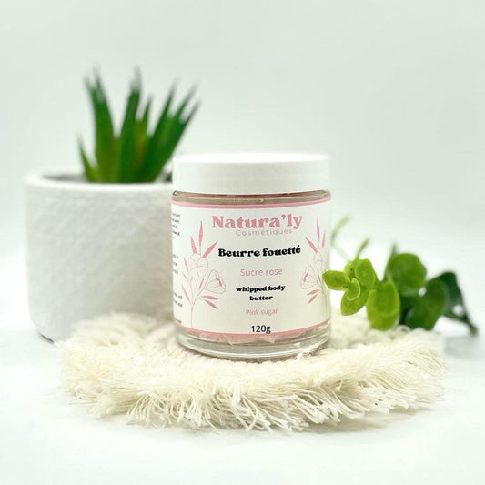 Beurre fouetté sucre rose